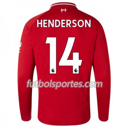Camisetas Liverpool Henderson 14 Primera Equipacion 2018/2019 Manga Larga
